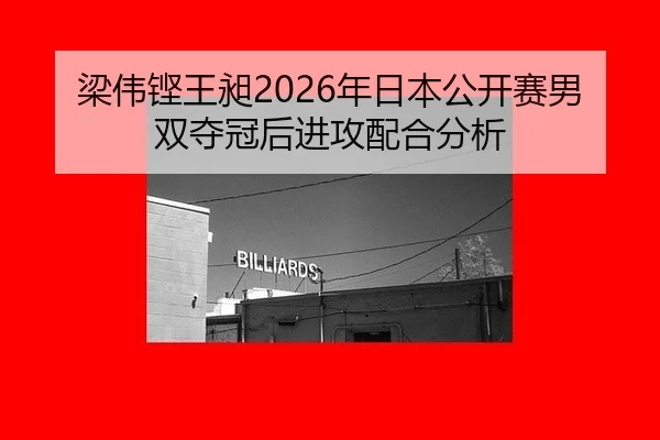 梁伟铿王昶2026年日本公开赛男双夺冠后进攻配合分析
