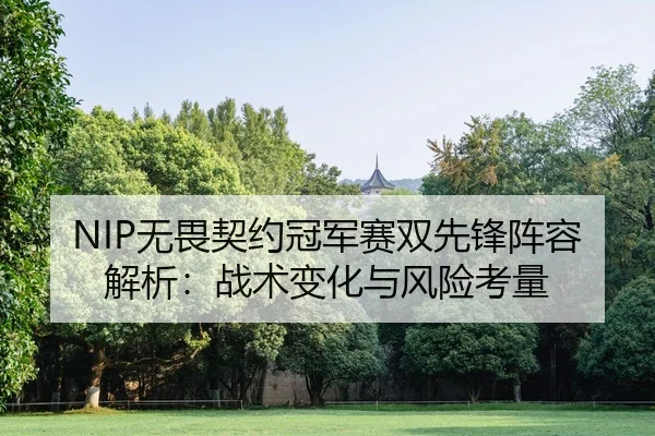 NIP无畏契约冠军赛双先锋阵容解析：战术变化与风险考量